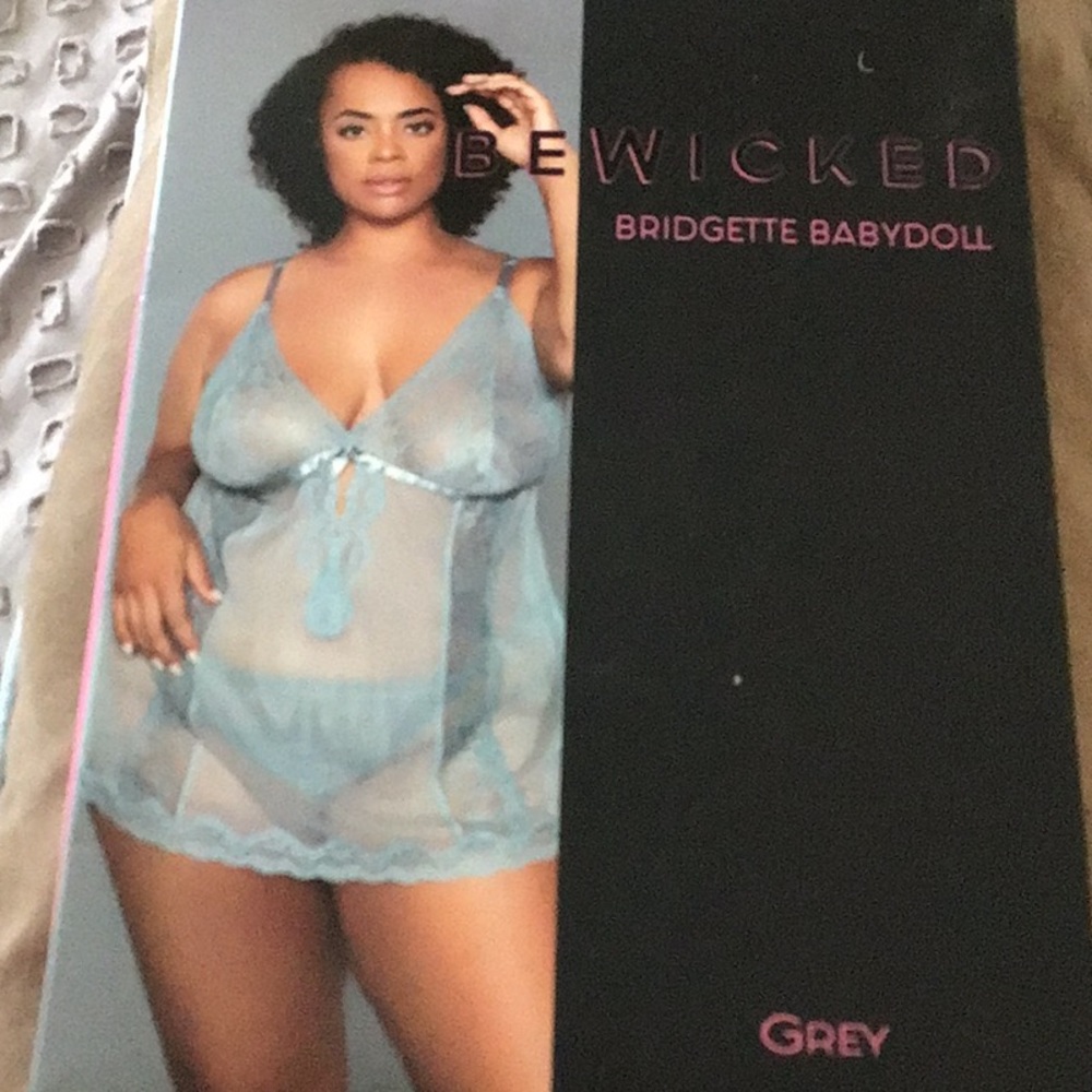 Be wicked Bridgette Babydoll gray